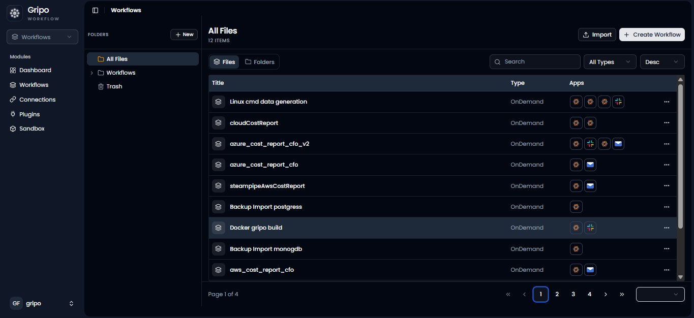 Export Plugin Menu
