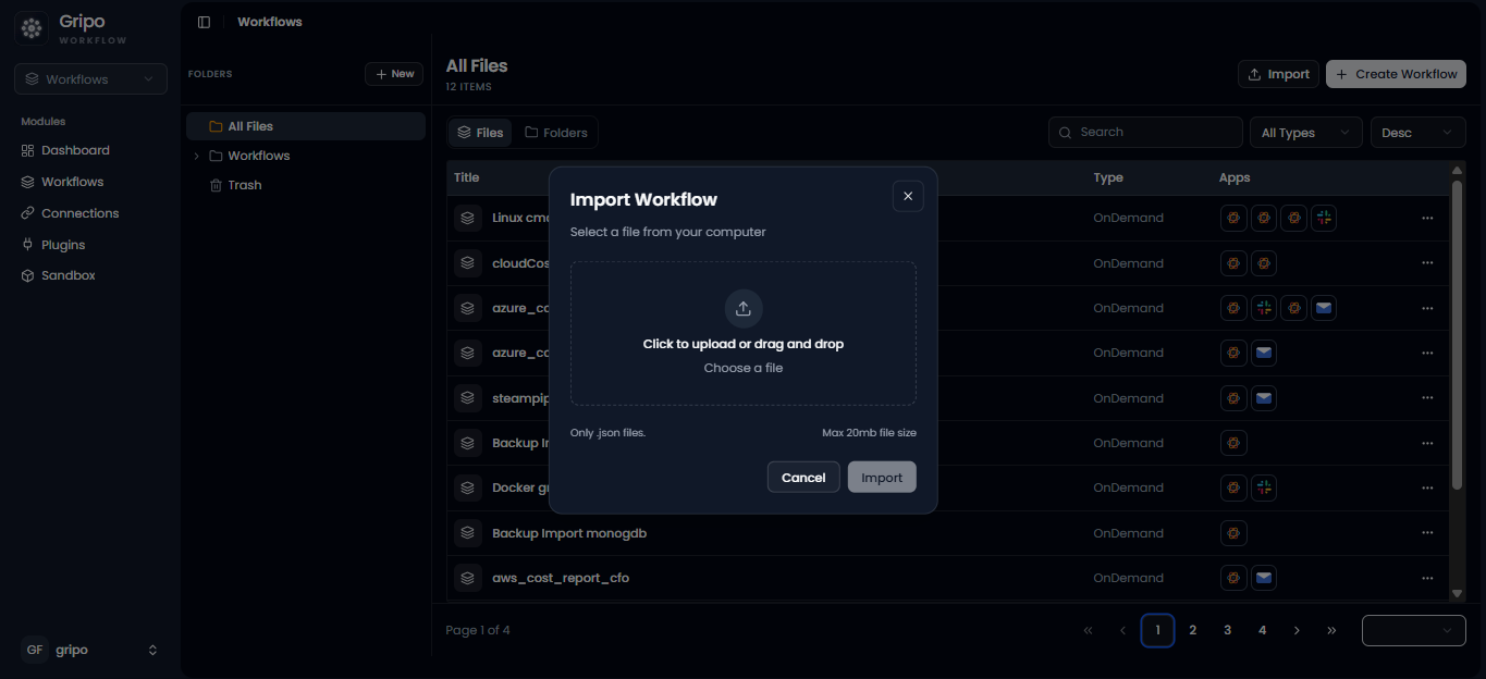 Import Button